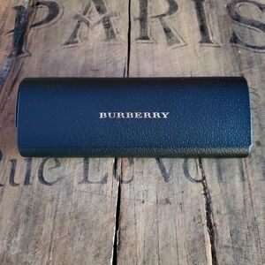 BURBERRY Black | Gold Hard Shell Eyewear Accessory | Eyeglass‎ Case | Storage OS